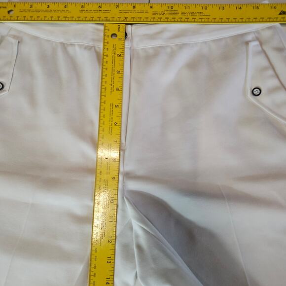EP Pro White Golf Bermuda Short Women's Size 10 Preppy Minimalist 3502 - Picture 6 of 8